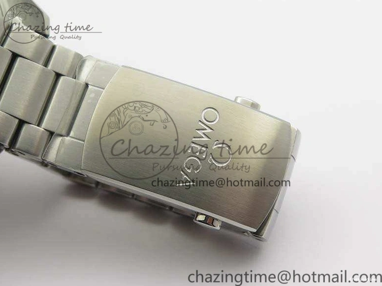 0218 Planet Ocean Master Chrono SS OM 1:1 Best Edition Gray Dial On SS Bracelet A9900 V Efficient 8116